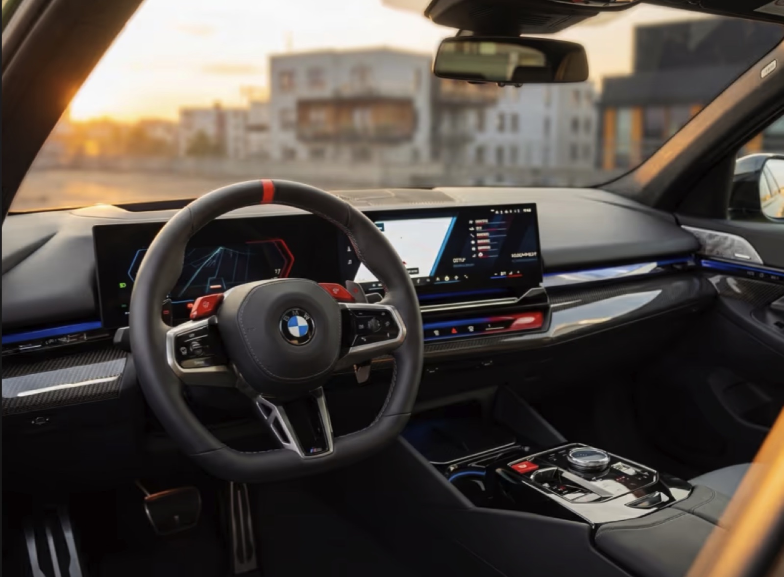 Wnetrze BMW M5 2026 kokpit